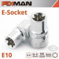 FIXMAN 3/8' DRIVE E-SOCKET 6 POINT E10